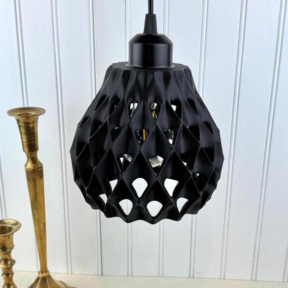 Geometric Pendant Light, Cone Pendant Lamp, Geometric Hanging Lamp - Picture 1 of 10